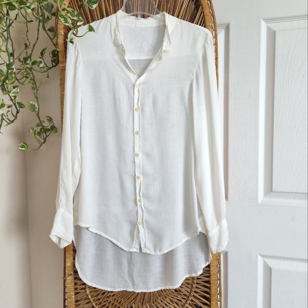 CP SHADES bottom-up shirt Lagenlook Size Small